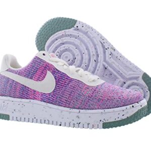 Nike Women's Air Force 1 Crater Low Flyknit Shoes, Fuchsia Glow White Pink Blast Violet, 7