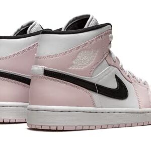 Nike Jordan Womens WMNS Air Jordan 1 Mid BQ6472 500 Barely Rose, Light Violet/Black-white, Size 7W