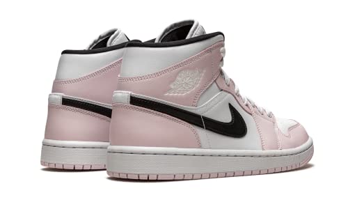 Nike Jordan Womens WMNS Air Jordan 1 Mid BQ6472 500 Barely Rose, Light Violet/Black-white, Size 7W