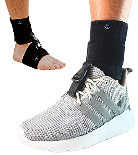 DOSH AFO Foot Drop Brace - Drop Foot Brace for Walking - Use as a Left or Right AFO Brace - Ankle Foot Orthosis Support Brace for Men and Women - Foot Supports - Drop Foot Braces