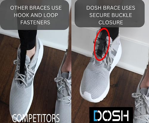 DOSH AFO Foot Drop Brace - Drop Foot Brace for Walking - Use as a Left or Right AFO Brace - Ankle Foot Orthosis Support Brace for Men and Women - Foot Supports - Drop Foot Braces