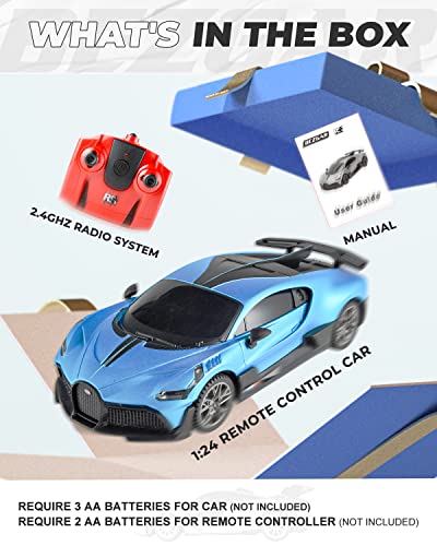 BEZGAR Bugatti Remote Control Car for Boys 8-12 - 1:24 Officially Licensed Bugatti Divo Racing Car Model Vehicle, Experience The Thrill of Bugatti with 2.4Ghz Bugatti Toy Car for Kids and Adults