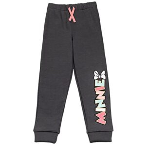 Disney Minnie Mouse Little Girls Fleece Pullover Sweatshirt Pants Set Gray 7-8