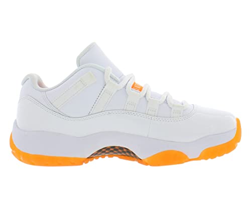 Nike Women's Air Jordan 11 Low WMNS Bright Citrus, White/Bright Citrus, 9W