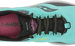 Saucony Women's Peregrine 12 Running Shoe, Cool Mint/Acid, 8