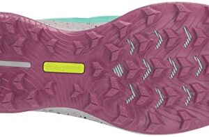 Saucony Women's Peregrine 12 Running Shoe, Cool Mint/Acid, 8