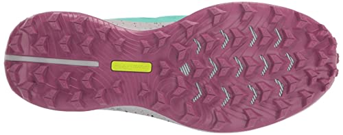 Saucony Women's Peregrine 12 Running Shoe, Cool Mint/Acid, 8