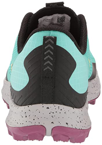 Saucony Women's Peregrine 12 Running Shoe, Cool Mint/Acid, 8