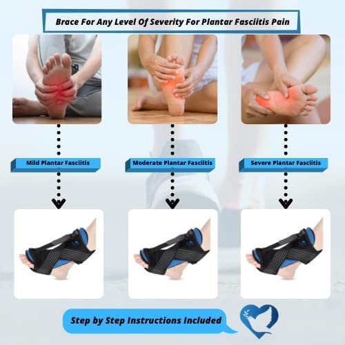 Plantar Fasciitis Night Splint - 2022 Night Splint For Plantar Fasciitis Splint Night Relief for Drop Foot - Adjustable Plantar Fasciitis Brace Night Splint for Plantar Fasciitis Men and Women Achilles Tendonitis Relief