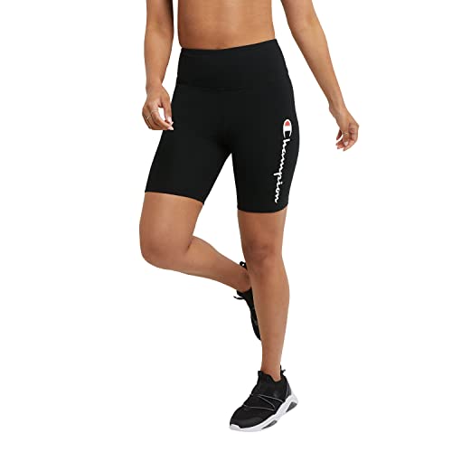 Champion womens 7" Authentic Bike Shorts, Black-550761, Large US