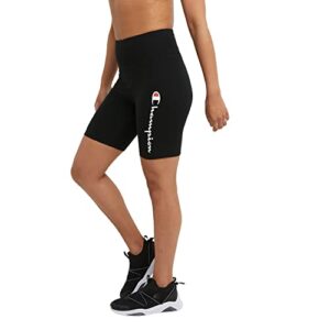 Champion womens 7" Authentic Bike Shorts, Black-550761, Large US