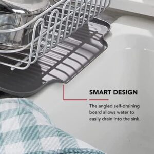 KitchenAid Full Size Stainless Steel Dish-Drying Rack, 20.47-Inch, Gray