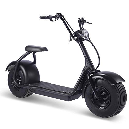 2000w Motor Lithium Electric Scooter for Adults, Fat Tire Electric Scooter with Seat, LCD Display, Bright LED Headlight, Hydraulic Front and Rear Brakes and Wide Deck
