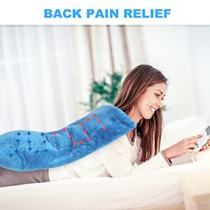 Banne Extra Large Heating Pad 33"x17" for Back Pain Relief and Cramps,Heat Therapy for Back Shoulder and Leg,Electric Heat Pad with 6 Heat Levels 4 Timers and Auto-Off