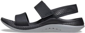 crocs womens womenÃ‚â€™s literide 360 | for women sandal, black/light grey, 5 us
