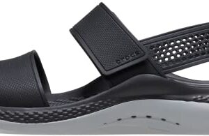 Crocs womens WomenÃ‚â€™s Literide 360 | for Women Sandal, Black/Light Grey, 5 US