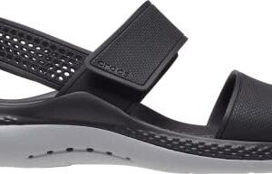 Crocs womens WomenÃ‚â€™s Literide 360 | for Women Sandal, Black/Light Grey, 5 US