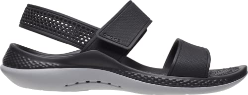 Crocs womens WomenÃ‚â€™s Literide 360 | for Women Sandal, Black/Light Grey, 5 US