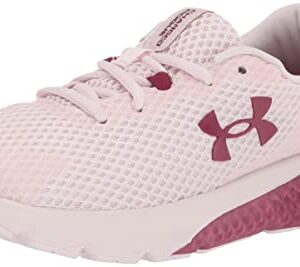 Under Armour Women's Charged Rogue 3 Running Shoe, Pink Note (600)/Wildflower, 8.5