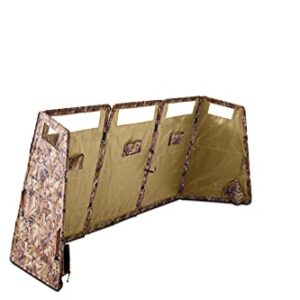 Rig'Em Right Waterfowl Panel Blind with Unique Crossbar Stabalizer, Removable Weight Bags, See Through Mesh Windows, Stubble Straps, Steel Frame and More (Gore Optifade Marsh)