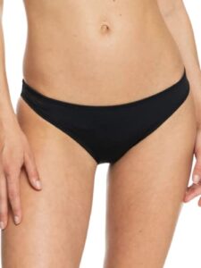 roxy women’s beach classics moderate bikini bottoms, anthracite 22, s