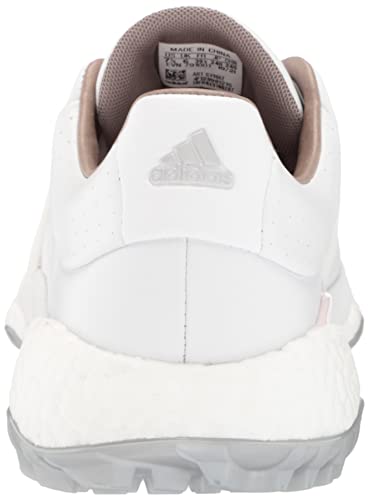 adidas Women's TOUR360 22 Golf Shoes, Footwear White/Footwear White/Almost Pink, 6.5