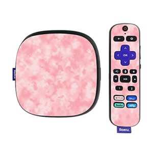 mightyskins skin compatible with roku ultra hdr 4k streaming media player (2020) - cotton cloud | protective, durable, and unique vinyl decal wrap cover | easy to apply | made in the usa