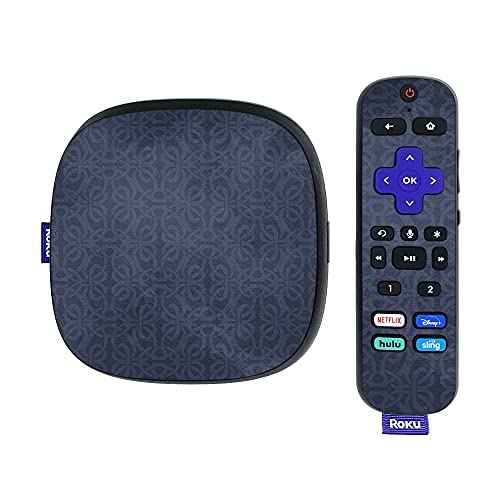 MightySkins Skin Compatible with Roku Ultra HDR 4K Streaming Media Player (2020) - Charcoal Lattice | Protective, Durable, and Unique Vinyl Decal wrap Cover | Easy to Applys | Made in The USA