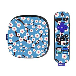mightyskins skin compatible with roku ultra hdr 4k streaming media player (2020) - japanese spring | protective, durable, and unique vinyl decal wrap cover | easy to apply | made in the usa