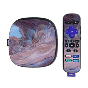 mightyskins skin compatible with roku ultra hdr 4k streaming media player (2020) - monsoon | protective, durable, and unique vinyl decal wrap cover | easy to apply and change styles | made in the usa