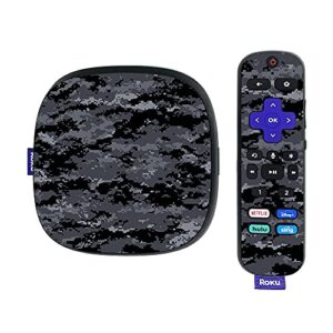 mightyskins skin compatible with roku ultra hdr 4k streaming media player (2020) - digital camo | protective, durable, and unique vinyl decal wrap cover | easy to apply | made in the usa
