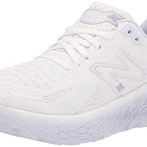 New Balance Women's Fresh Foam X 1080 V12 Running Shoe, White/Libra/Violet Haze, 8 Wide