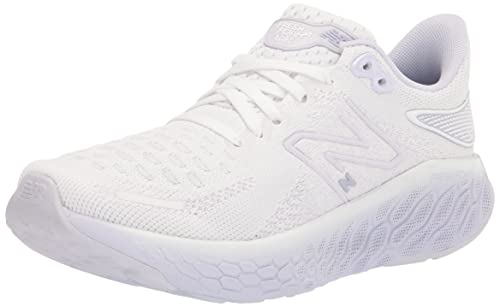 New Balance Women's Fresh Foam X 1080 V12 Running Shoe, White/Libra/Violet Haze, 8 Wide