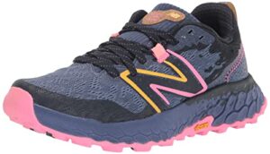 new balance women's fresh foam x hierro v7 trail running shoe, night sky/vibrant pink/black, 9