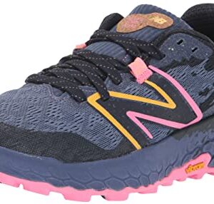 New Balance Women's Fresh Foam X Hierro V7 Trail Running Shoe, Night Sky/Vibrant Pink/Black, 9