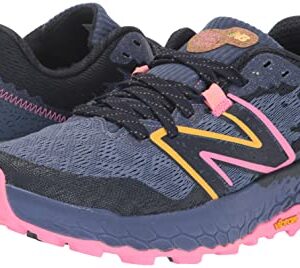 New Balance Women's Fresh Foam X Hierro V7 Trail Running Shoe, Night Sky/Vibrant Pink/Black, 9