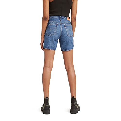 Levi's Women's 501 Mid Thigh Short, Oxnard Choice-Medium Indigo, 27