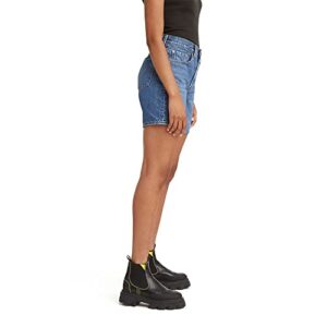 Levi's Women's 501 Mid Thigh Short, Oxnard Choice-Medium Indigo, 27