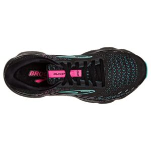 Brooks Women's Glycerin 20 Neutral Running Shoe - Black/Blue Light/Pink - 8.5 Medium