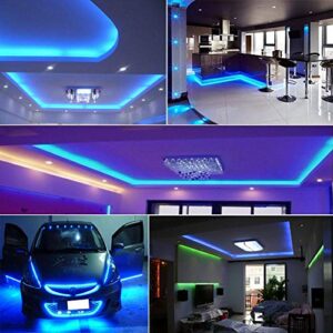 SUYOOULIN LED Strip Lights, SMD 2835 LED Strip, DC12V 1200LEDs 16.4Ft 26000LM High Density LED Light Strips Non-Waterproof, 3 Times Brightness Than SMD3528 LED Strip, Blue