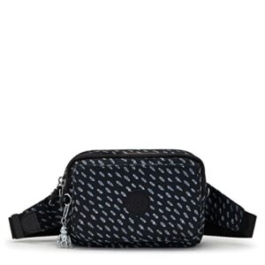 kipling women's abanu crossbody bag, lightweight, adjustable waist pack with multi-compartment zip pockets, ultimate dots