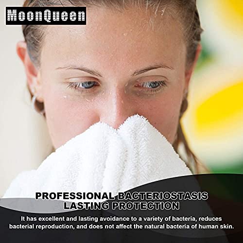 MOONQUEEN 30 Pack Microfiber Face Towel - Premium Soft Makeup Remover Cloths (White-Grey, 30 Pack)