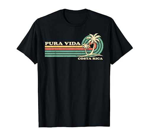 Retro Vintage Family Vacation Costa Rica Pura Vida Beach T-Shirt