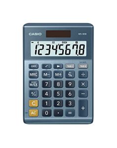casio ms-80b 8-digit desktop calculator, blue small