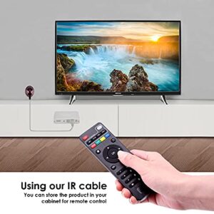 4K Media Player with Remote Control, Digital MP4 Player for 8TB HDD/USB Drive/TF Card/H.265 MP4 PPT MKV AVI Support HDMI/AV/Optical Out and USB Mouse/Keyboard-HDMI up to 7.1 Surround Sound (Grey)