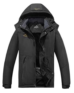 ftimild men's ski jacket waterproof warm winter mountain windbreaker hooded raincoat snow jackets