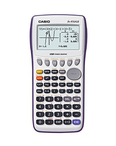 Casio Graphing Calculator, White (FX-9750GII) (Renewed)