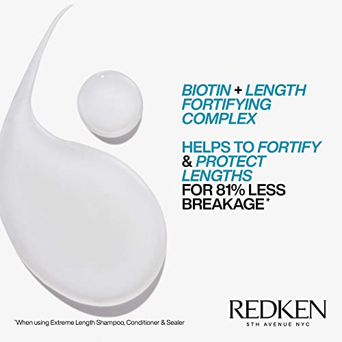 Redken Extreme Length Shampoo and Conditioner| Infused With Biotin | For Hair Growth | Prevents Breakage & Strengthens Hair