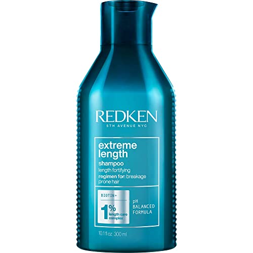 Redken Extreme Length Shampoo and Conditioner| Infused With Biotin | For Hair Growth | Prevents Breakage & Strengthens Hair