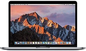 apple macbook pro 15" retina core i7 2.6ghz mlh32ll/a with touch bar, 16gb memory, 512gb solid state drive - silver (renewed)